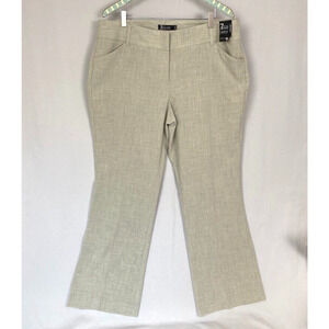 New York Co Dress Pants 18 Beige 7th Ave Suiting Collection Bootcut 40x32 NY&CO